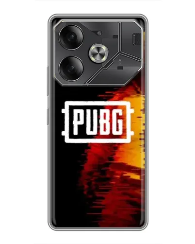 Чехол для TECNO Pova 6 с картинкой «Яркий логотип PUBG» Чехол для TECNO Pova 6 с картинкой «Яркий логотип PUBG»