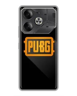 Чохол для TECNO Pova 6 з картинкою «PUBG — рамка лого»