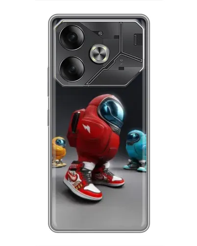Чохол для TECNO Pova 6 з картинкою «Among Us — 3D стиль»