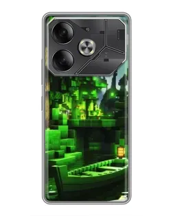 Чохол для TECNO Pova 6 з картинкою «Minecraft лісовий пейзаж» Чохол для TECNO Pova 6 з картинкою «Minecraft лісовий пейзаж»