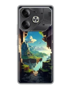 Чехол для TECNO Pova 6 с картинкой «Вид из пещеры»