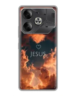 Чехол для TECNO Pova 6 с картинкой «Сияние Имени Jesus» Чехол для TECNO Pova 6 с картинкой «Сияние Имени Jesus»
