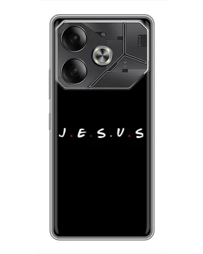 Чехол для TECNO Pova 6 с картинкой «Точки веры J.E.S.U.S.»