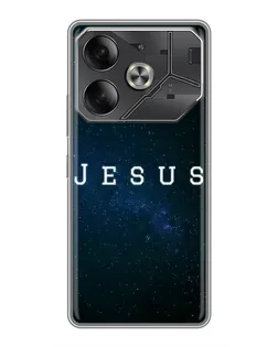 Чехол для TECNO Pova 6 с картинкой «Звездное небо Jesus»