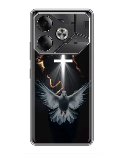 Чехол для TECNO Pova 6 с картинкой «Голубь и Свет»