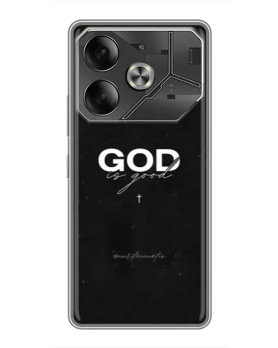 Чехол для TECNO Pova 6 с картинкой «GOD — Бог над всем»