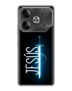 Чехол для TECNO Pova 6 с картинкой «Меч Духа Jesus»
