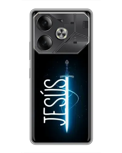 Чехол для TECNO Pova 6 с картинкой «Меч Духа Jesus»