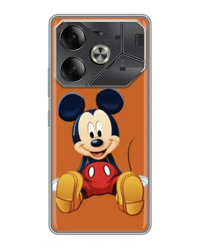 Чохол для TECNO Pova 6 з картинкою «Міккі відпочиває» Чохол для TECNO Pova 6 з картинкою «Міккі відпочиває»