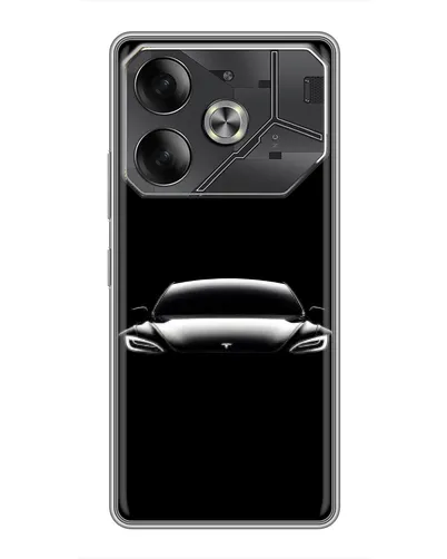 Чохол для TECNO Pova 6 з картинкою «Фари Tesla Night» Чохол для TECNO Pova 6 з картинкою «Фари Tesla Night»