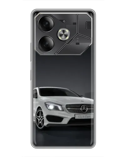 Чохол для TECNO Pova 6 з картинкою «Mercedes AMG GT Silver»