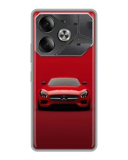 Чехол для TECNO Pova 6 с картинкой «Красный Mercedes AMG» Чехол для TECNO Pova 6 с картинкой «Красный Mercedes AMG»