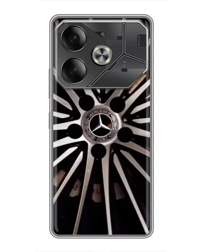 Чехол для TECNO Pova 6 с картинкой «Диск Mercedes»