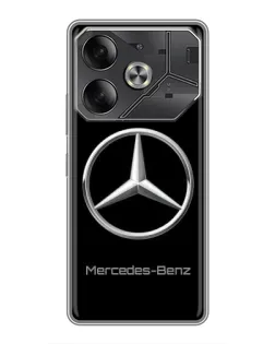 Чохол для TECNO Pova 6 з картинкою «Mercedes Silver Logo»