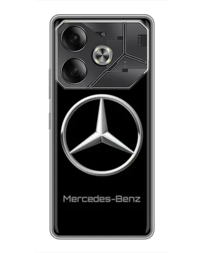 Чохол для TECNO Pova 6 з картинкою «Mercedes Silver Logo»