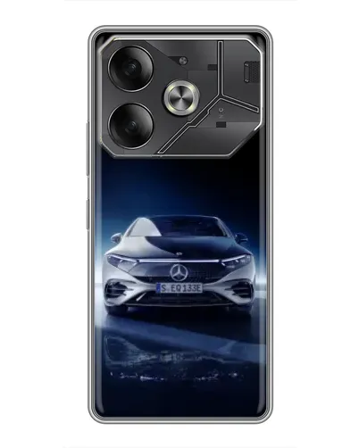Чохол для TECNO Pova 6 з картинкою «Нічний Mercedes EQ»