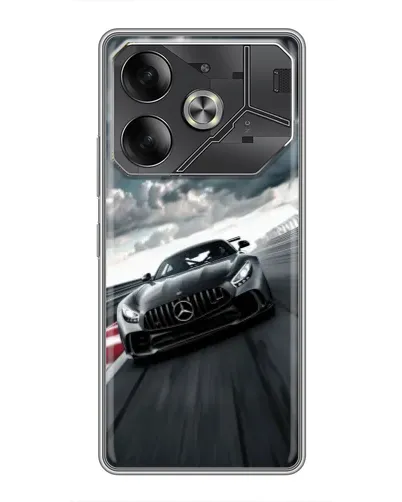 Чохол для TECNO Pova 6 з картинкою «Гоночний Mercedes AMG»