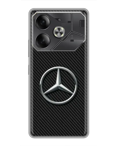 Чохол для TECNO Pova 6 з картинкою «Карбоновий Mercedes стиль»