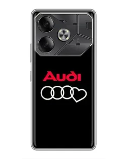 Чохол для TECNO Pova 6 з картинкою «Логотип Audi Heart» Чохол для TECNO Pova 6 з картинкою «Логотип Audi Heart»