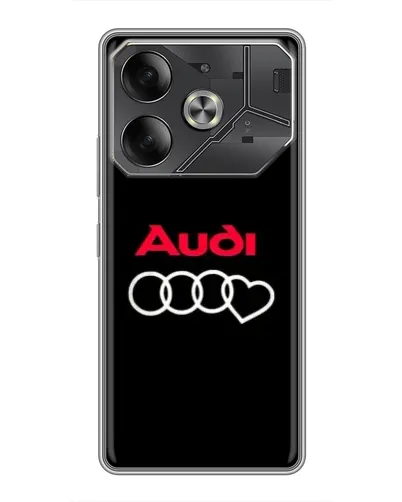 Чохол для TECNO Pova 6 з картинкою «Логотип Audi Heart»