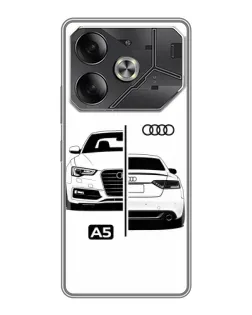 Чохол для TECNO Pova 6 з картинкою «Audi — контрастний дизайн»