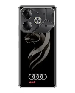 Чохол для TECNO Pova 6 з картинкою «Графіка — пантера та Audi»