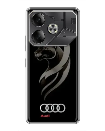 Чохол для TECNO Pova 6 з картинкою «Графіка — пантера та Audi»