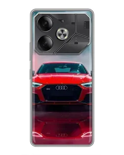Чохол для TECNO Pova 6 з картинкою «Audi RS — червоний стиль»