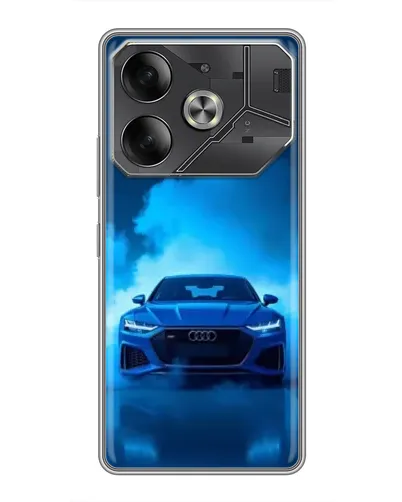 Чохол для TECNO Pova 6 з картинкою «Audi — блакитна енергія»