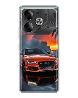 Чохол для TECNO Pova 6 з картинкою «Audi — захід сонця»