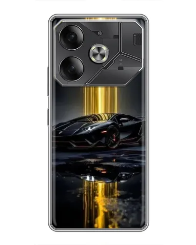 Чохол для TECNO Pova 6 з картинкою «Нічний Lamborghini драйв»