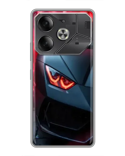 Чохол для TECNO Pova 6 з картинкою «Lamborghini червоне сяйво»