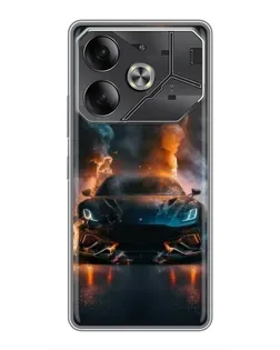 Чохол для TECNO Pova 6 з картинкою «Lamborghini димна естетика»