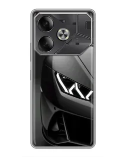 Чохол для TECNO Pova 6 з картинкою «Lamborghini фари деталізація»
