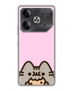 Чохол для TECNO Pova 6 з картинкою «Pusheen та печиво» Чохол для TECNO Pova 6 з картинкою «Pusheen та печиво»