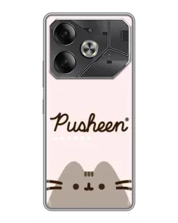 Чохол для TECNO Pova 6 з картинкою «Pusheen логотип»