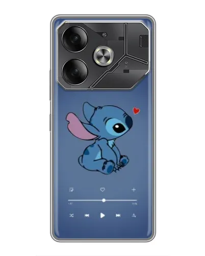 Чохол для TECNO Pova 6 з картинкою «Музичний Stitch»