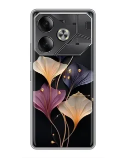 Чохол для TECNO Pova 6 з картинкою «Лілові квіти грації»
