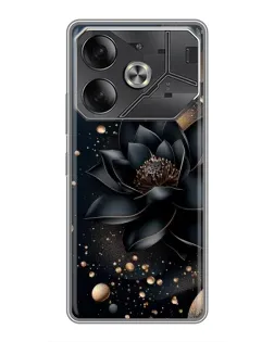 Чохол для TECNO Pova 6 з картинкою «Чорний лотос»