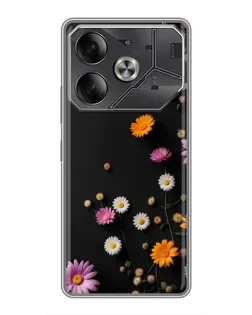 Чехол для TECNO Pova 6 с картинкой «Цветочная композиция»