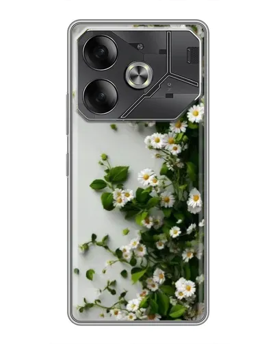 Чохол для TECNO Pova 6 з картинкою «Гілка дрібних білих квітів» Чохол для TECNO Pova 6 з картинкою «Гілка дрібних білих квітів»