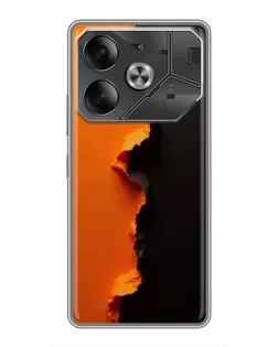 Чохол для TECNO Pova 6 з картинкою «Помаранчевий розлом»