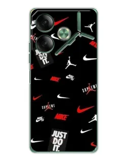 Чехол для TECNO Pova 7 5G с картинкой «Nike Mix Pattern»