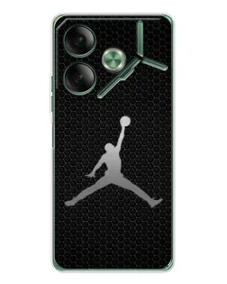 Чехол для TECNO Pova 7 5G с картинкой «Jordan Dark Carbon»