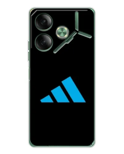 Чехол для TECNO Pova 7 5G с картинкой «Adidas Cyan Logo»