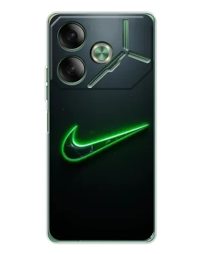 Чехол для TECNO Pova 7 5G с картинкой «Неоновый контур Nike» Чехол для TECNO Pova 7 5G с картинкой «Неоновый контур Nike»