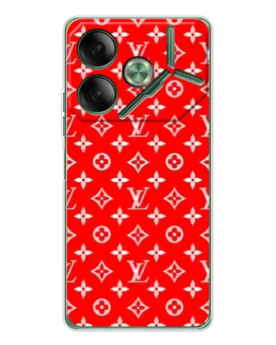 Чехол для TECNO Pova 7 5G с картинкой «Яркий паттерн LV»