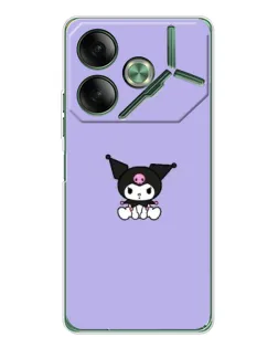 Чехол для TECNO Pova 7 5G с картинкой «Kuromi — фиолетовый минимализм»