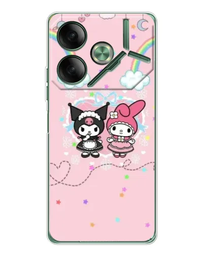 Чехол для TECNO Pova 7 5G с картинкой «My Melody и Kuromi»