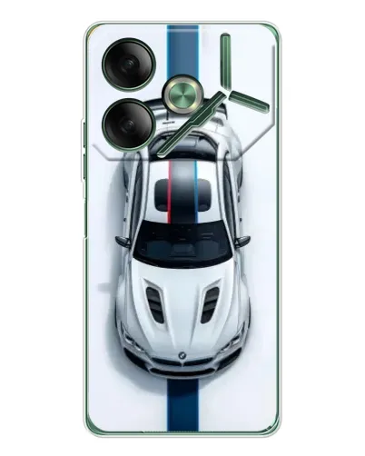 Чехол для TECNO Pova 7 5G с картинкой «Вид сверху — BMW M»